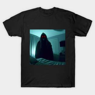 scary monster captured next to the bed T-Shirt